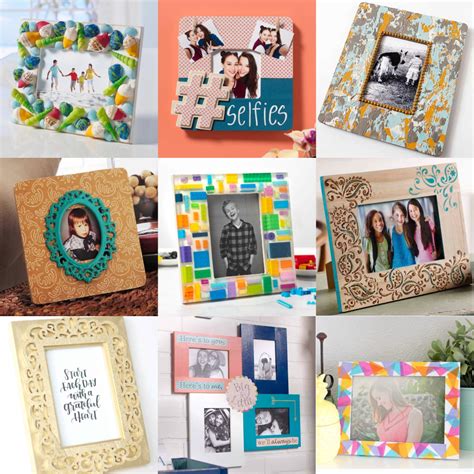 handmade photo frame|50 DIY Picture Frame Ideas (How to Make a Picture Frame) .